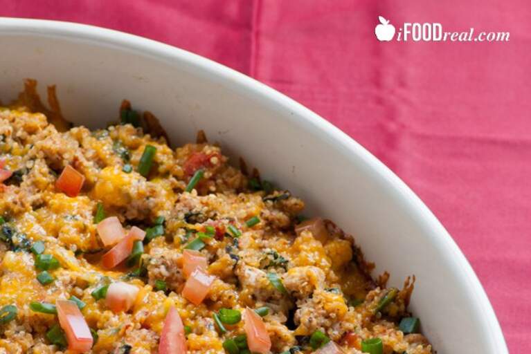 Leftover Thanksgiving Turkey Quinoa Casserole